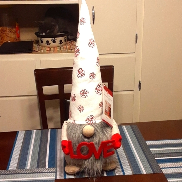 Valentines Day Gnome Plush 20" Tall Huntington Home New - Picture 2 of 7